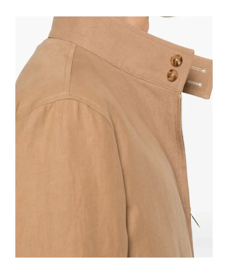 Lardini High Collar Zip Jacket