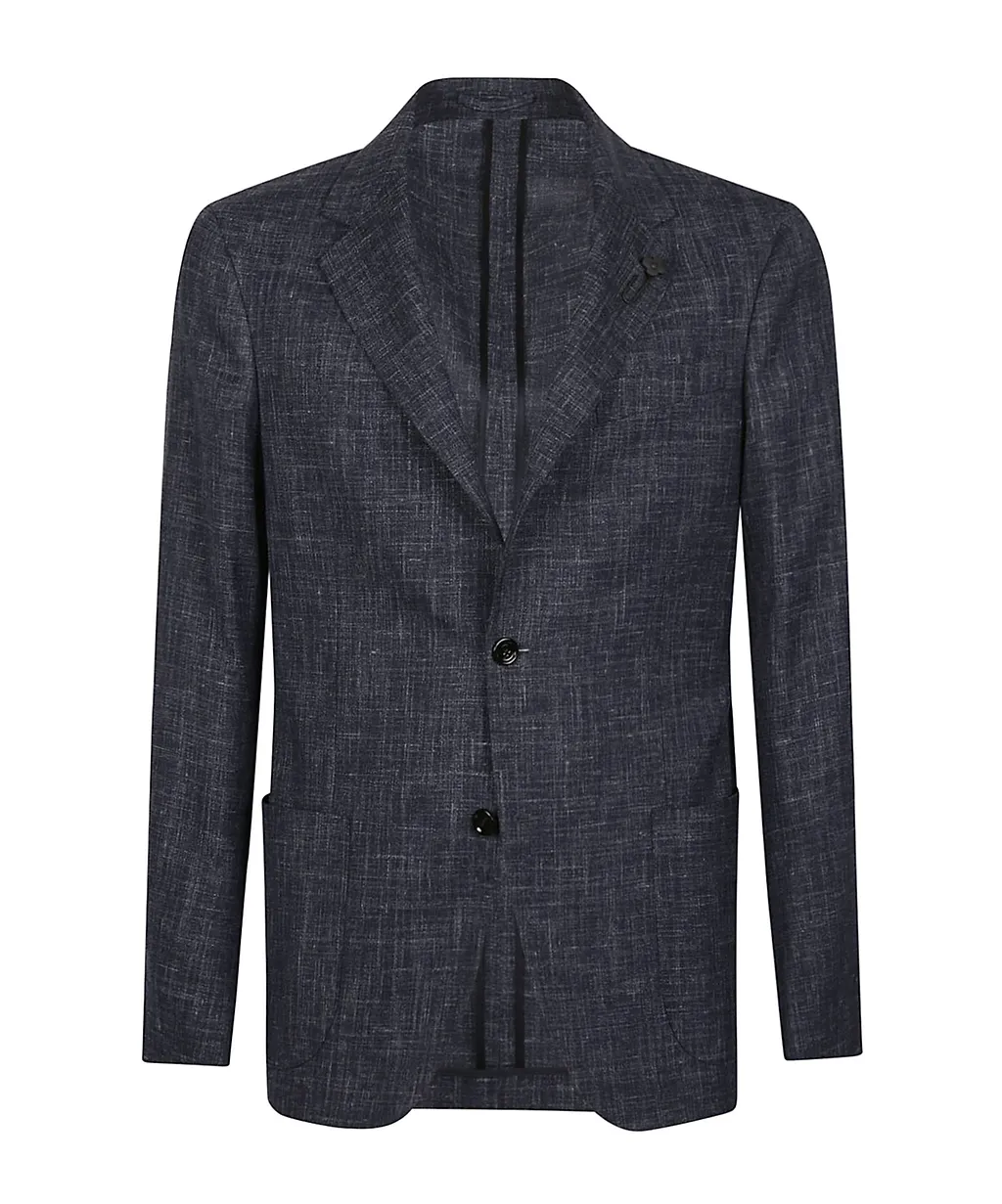 Lardini Two-Button Textured Blazer