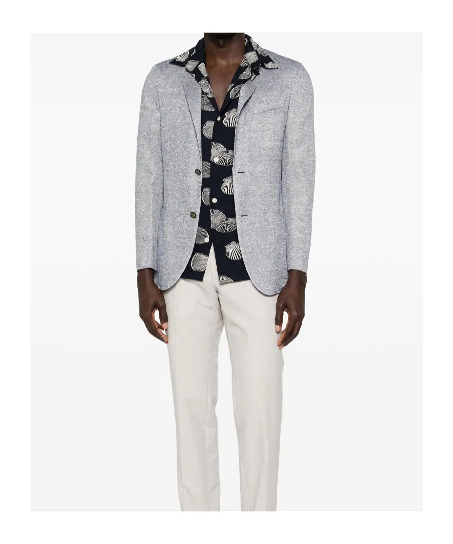 Single-Breasted Buttoned Blazer