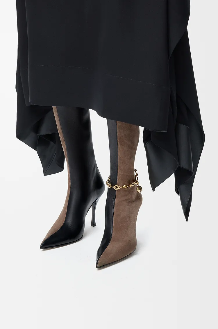Loewe New Comic Two-Tone Knee-High Boots