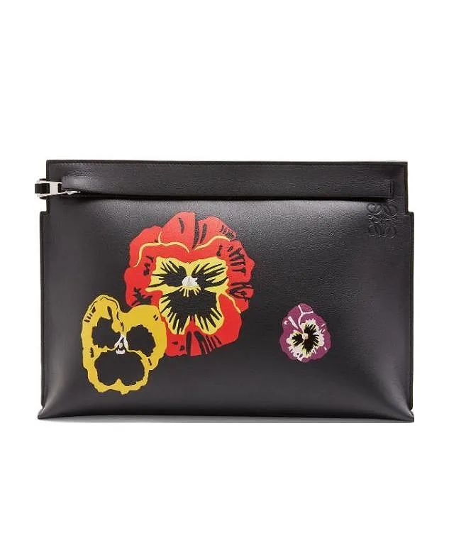 Loewe Pansies T Pouch