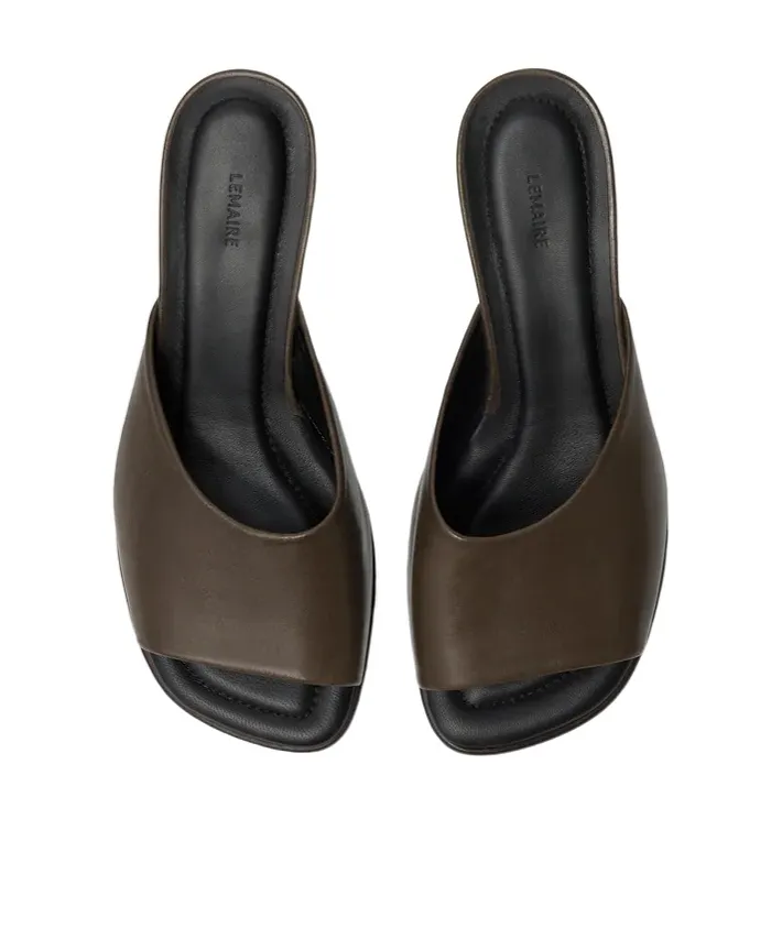Lemaire Block Heel Slip-On Sandals