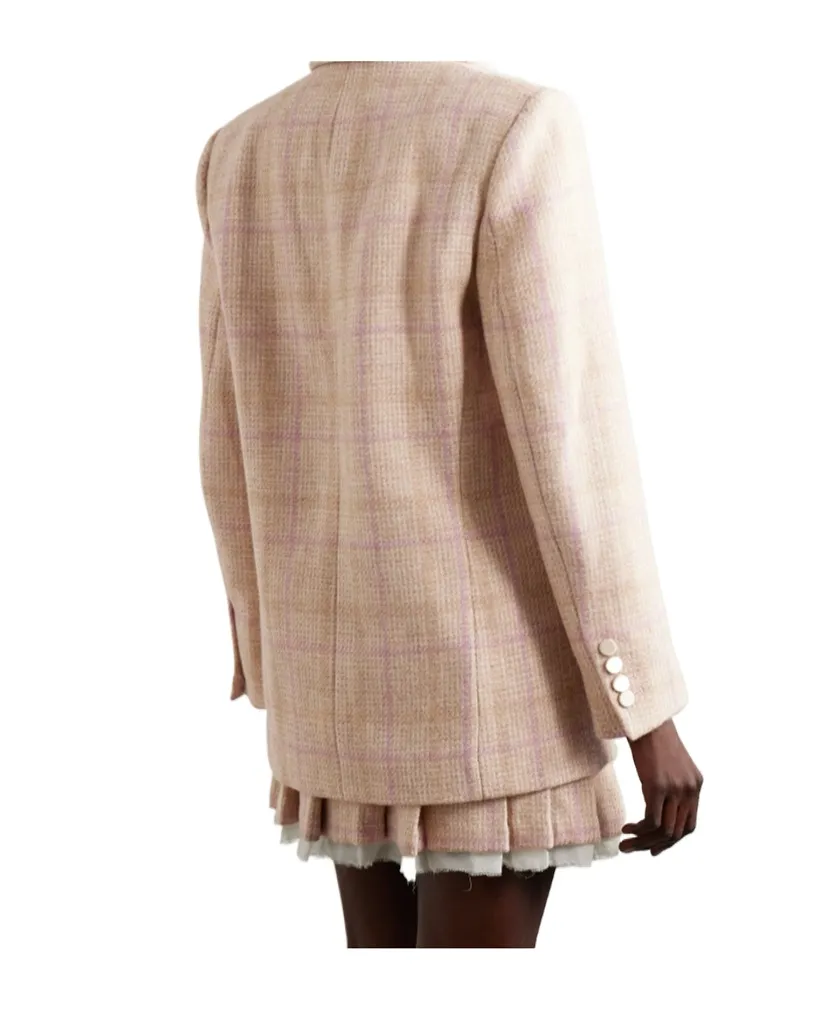Denzel Checked Houndstooth Blazer