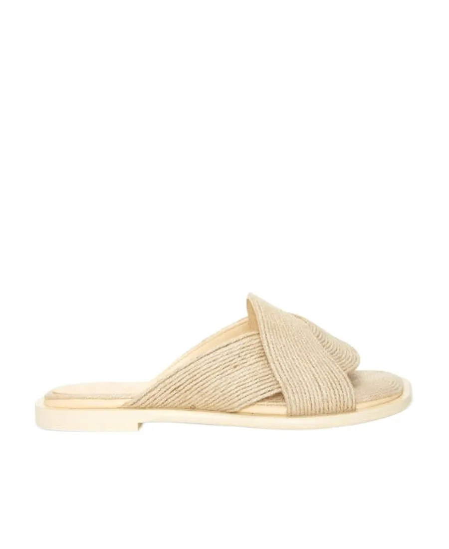 Loewe X Paulas Ibiza Raffia Flat Sandals