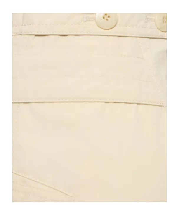 Double Belt Cotton Blend Pants