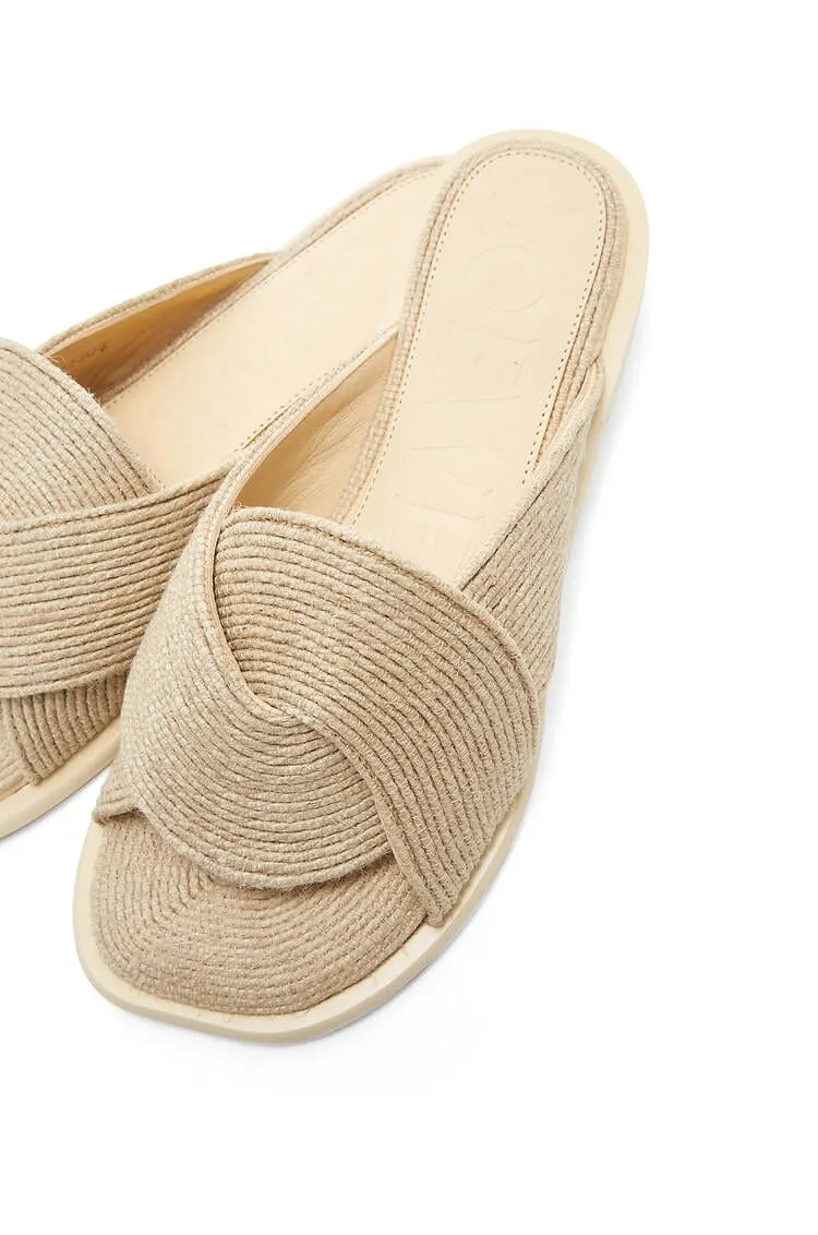 Loewe X Paulas Ibiza Raffia Flat Sandals
