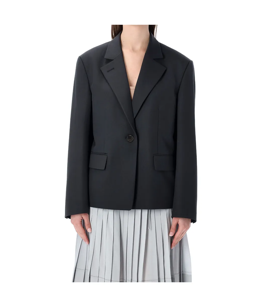 Low Classic Single-Breasted Tailored Blazer