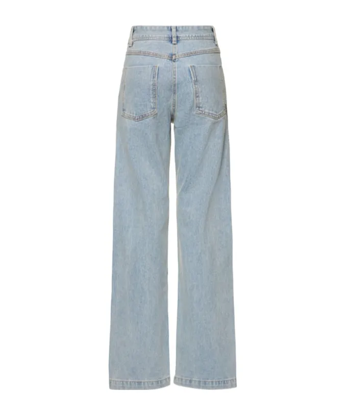 Straight Fit Mid Rise Denim Jeans