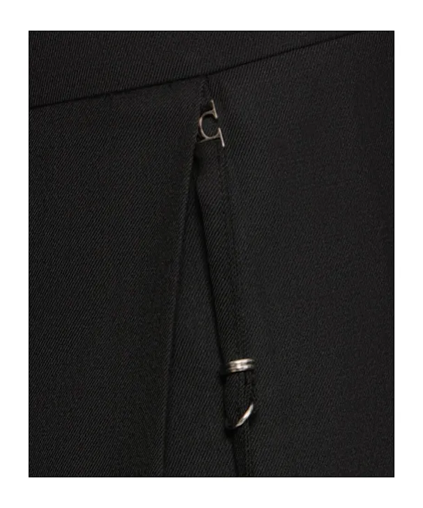 Low Rise Wool Blend Bermuda Shorts
