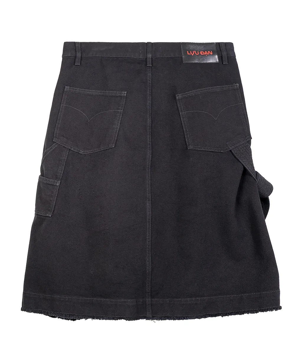 Apron Denim Skirt