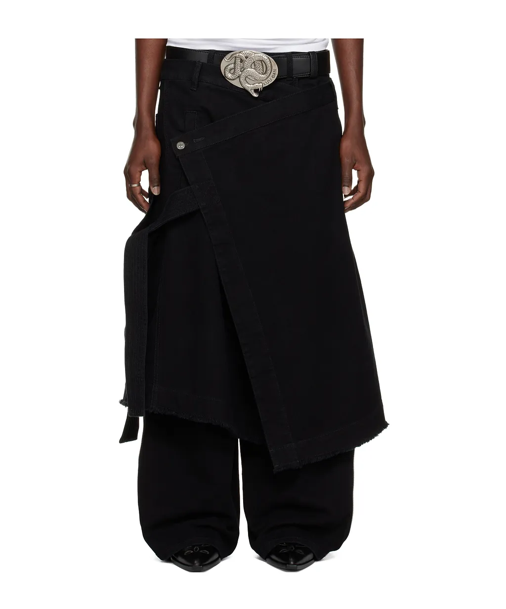 Apron Denim Skirt