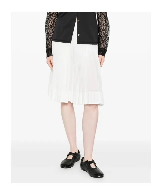 Pleated Midi Skirt