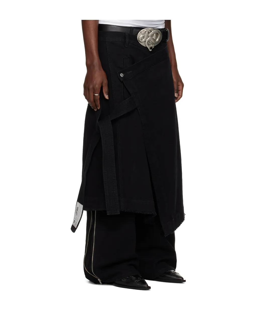 Apron Denim Skirt