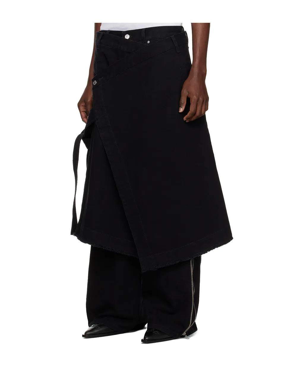 Apron Denim Skirt