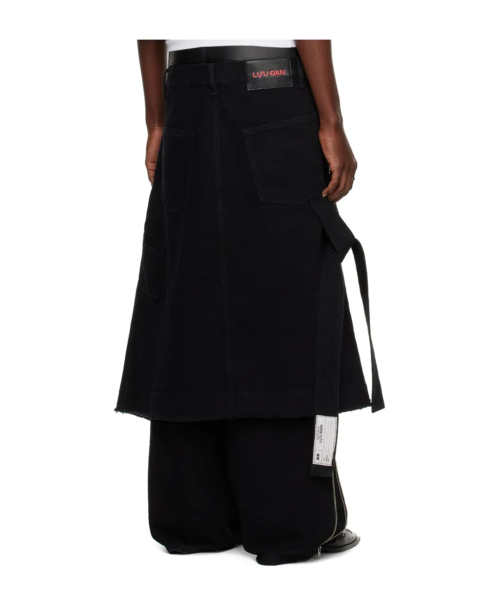 Apron Denim Skirt