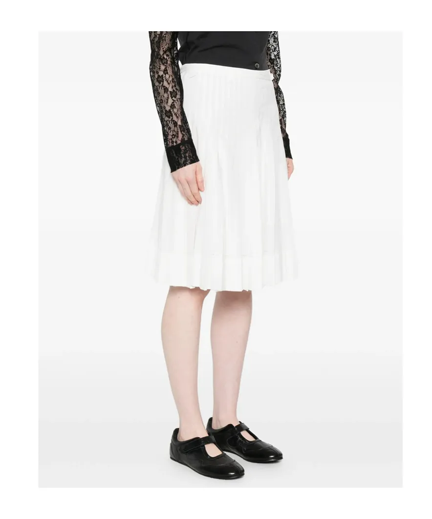 Pleated Midi Skirt