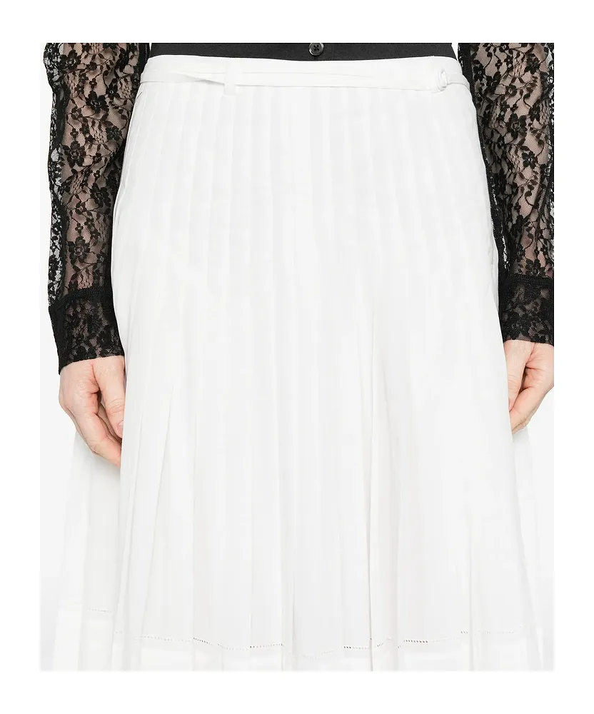 Pleated Midi Skirt
