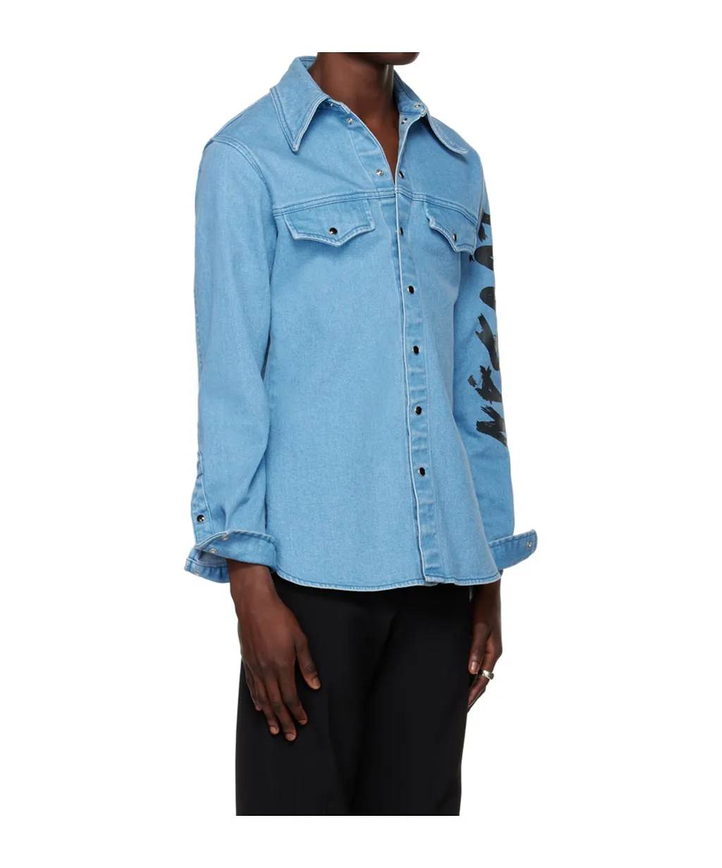 Printed Denim Shirt