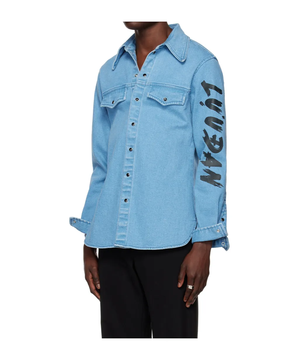 Printed Denim Shirt