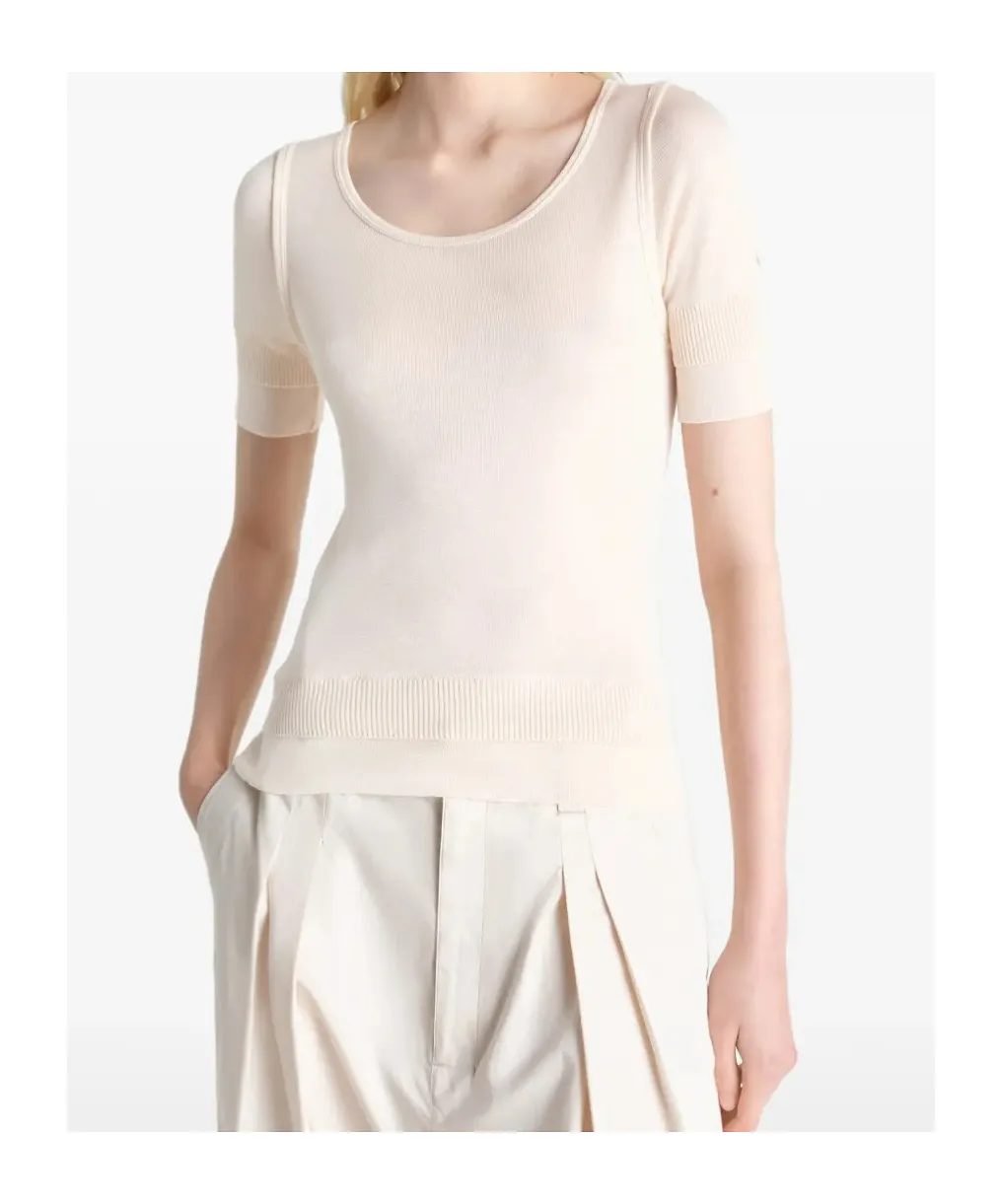 Lemaire Trompe L'oeil Ribbed Top