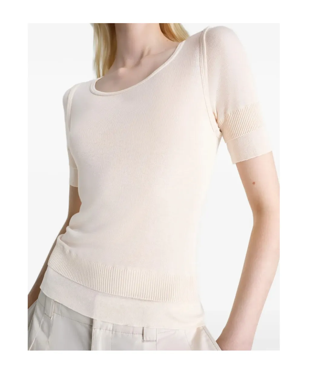 Lemaire Trompe L'oeil Ribbed Top