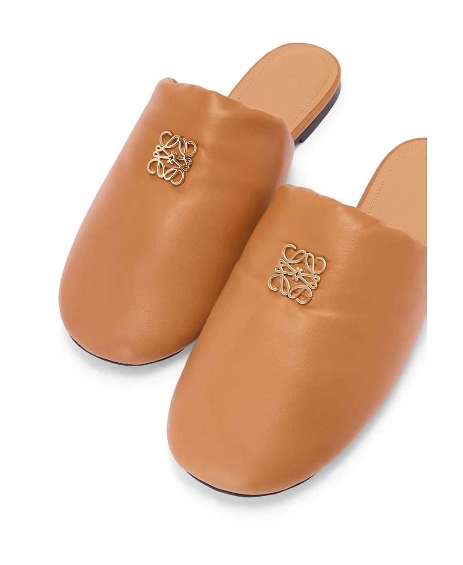 Padded Anagram Mule In Lambskin