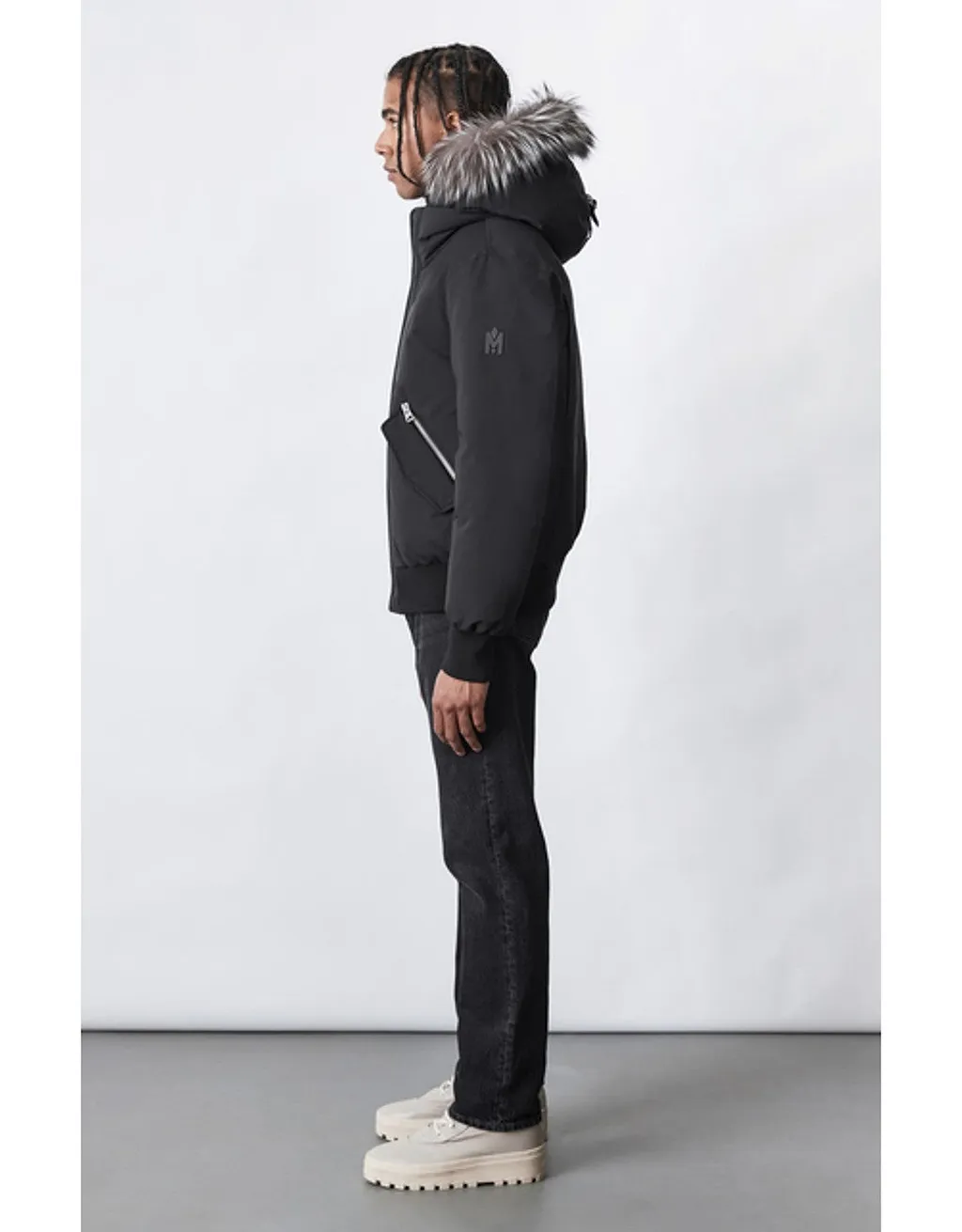Logo Long-Sleeved Down Jacket