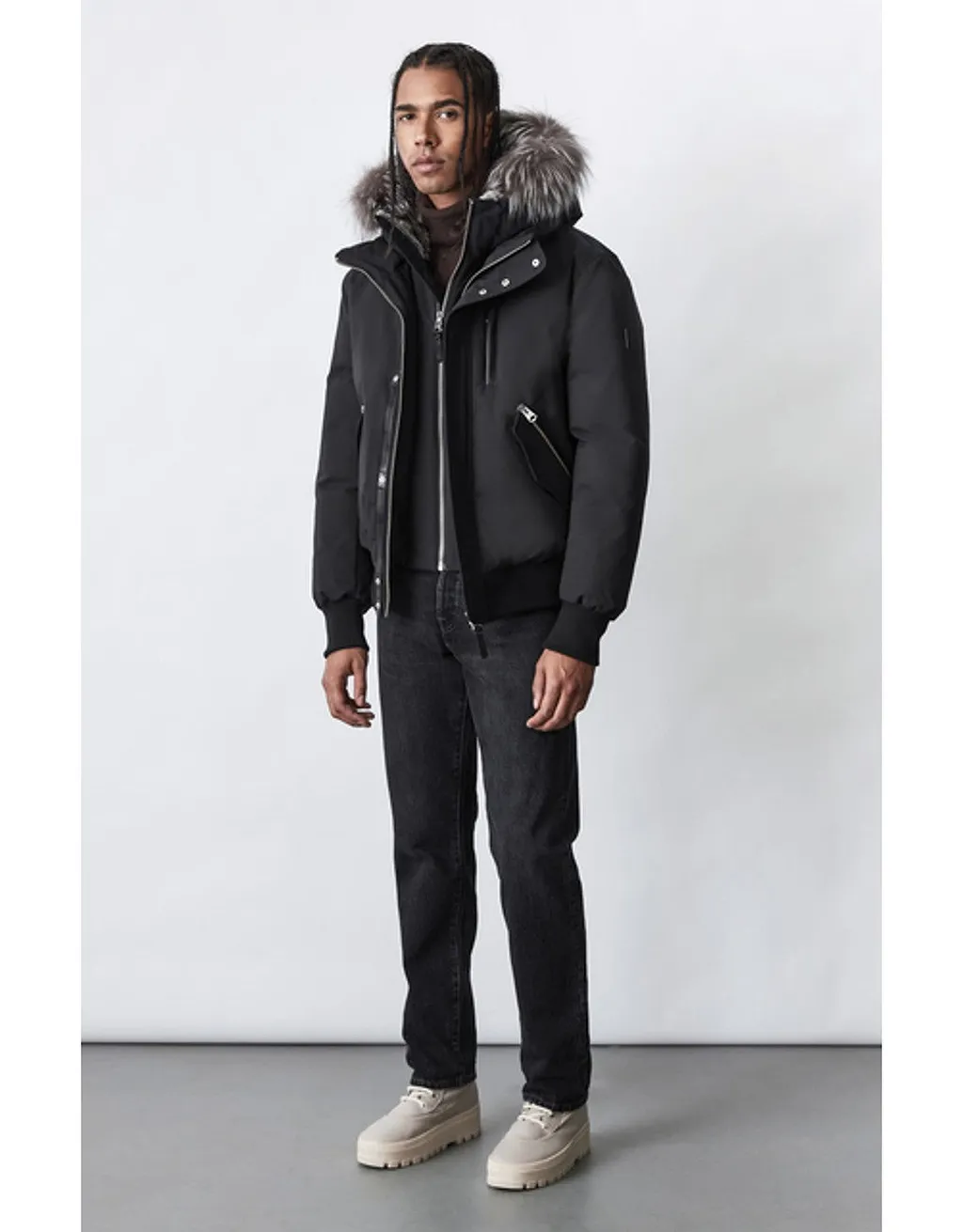 Logo Long-Sleeved Down Jacket