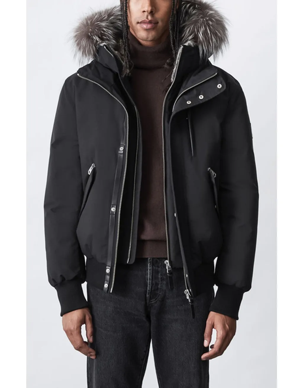 Logo Long-Sleeved Down Jacket