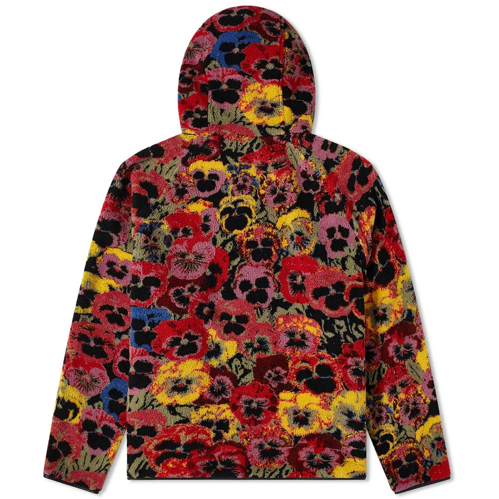 Pansies-Jacquard Fleece Jacket