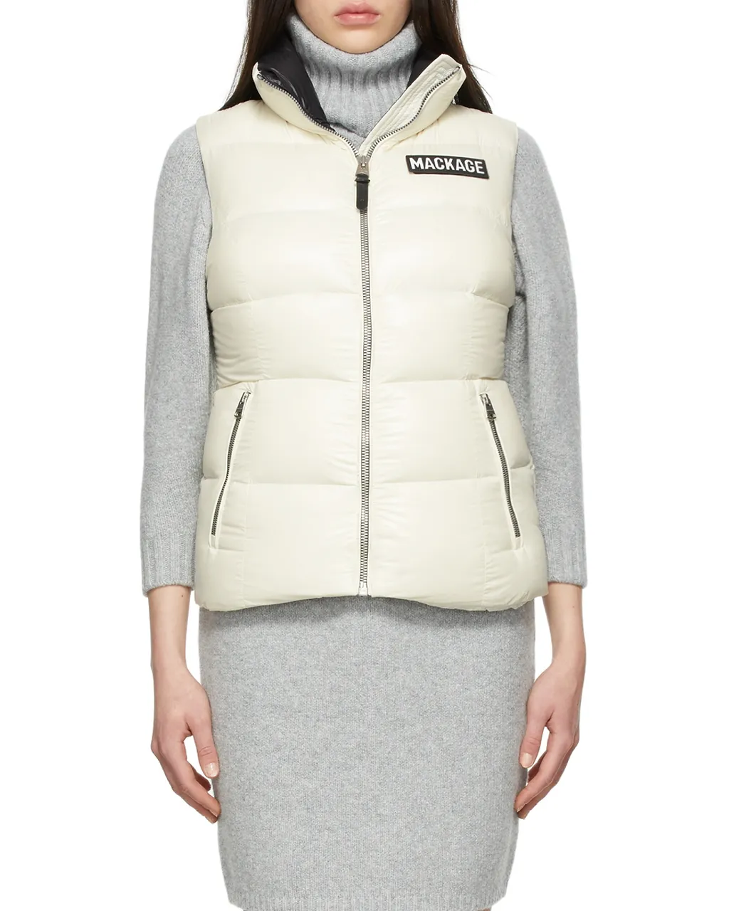 Logo Quilted Down Vest