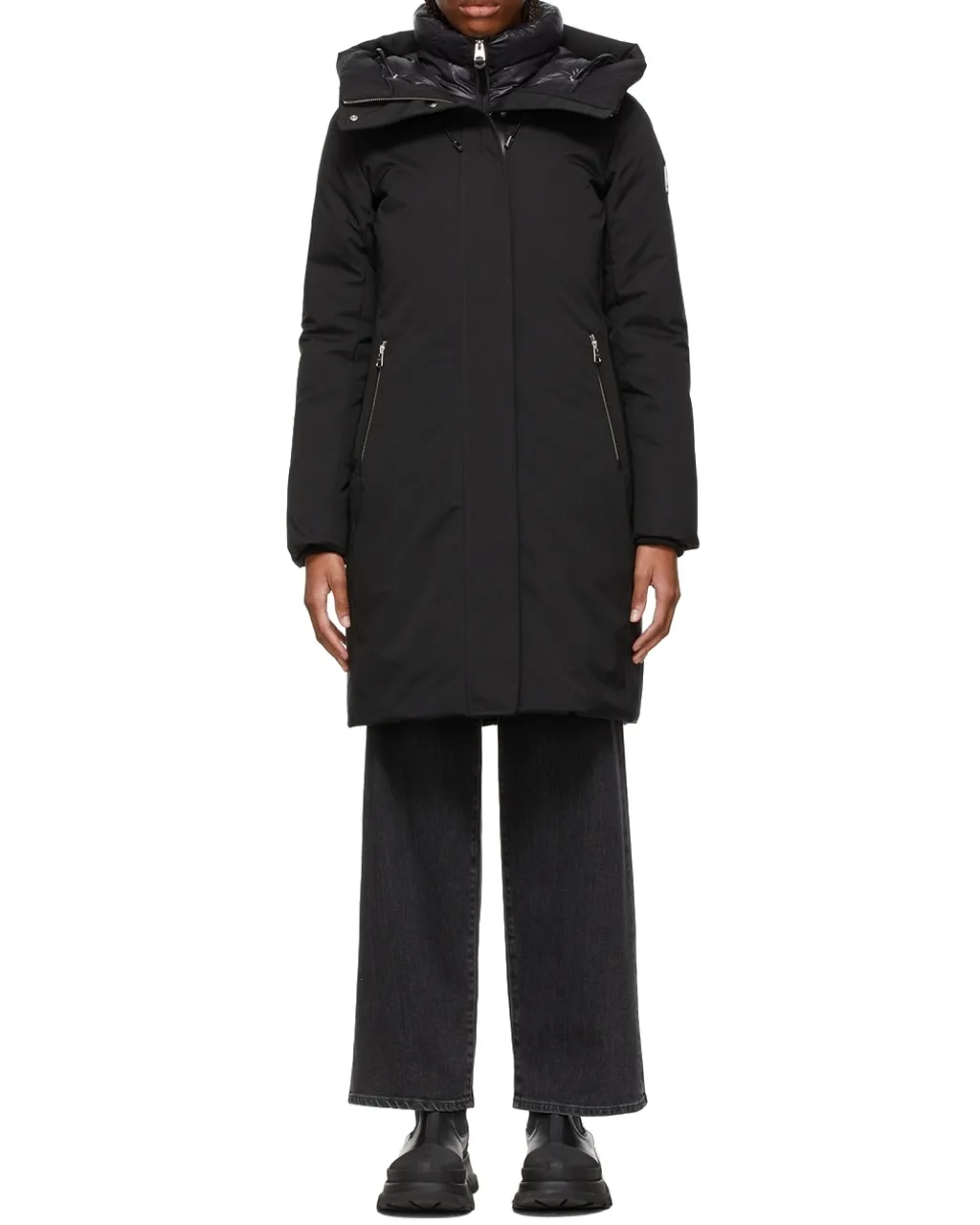 Padded Down Hooded Coat