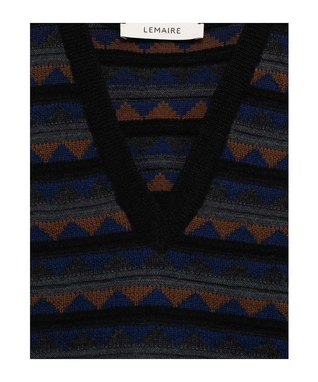 V-Neck Pattern Vest