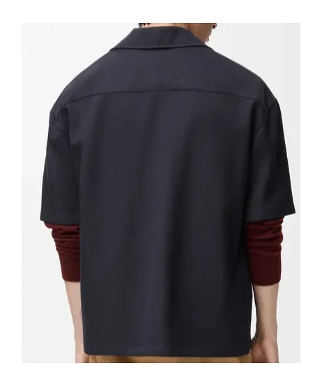 Short Sleeve Shirt In Wool