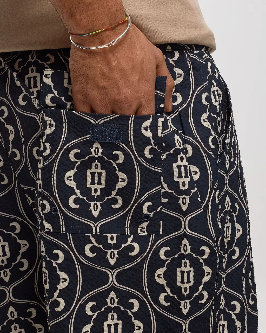 Pattern Printed Swimming Trunks