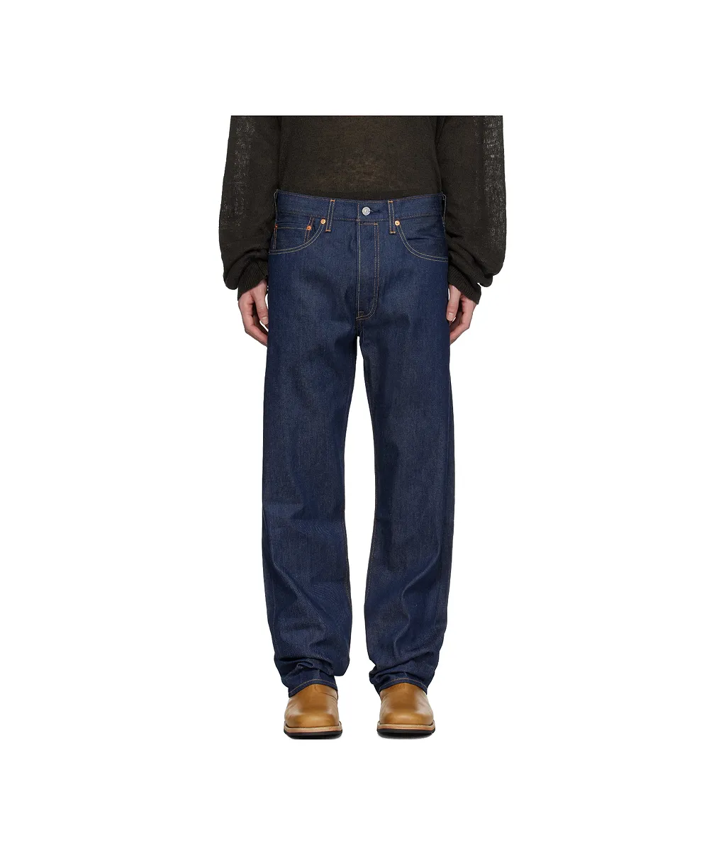 Denim Trousers With Belt Loops
