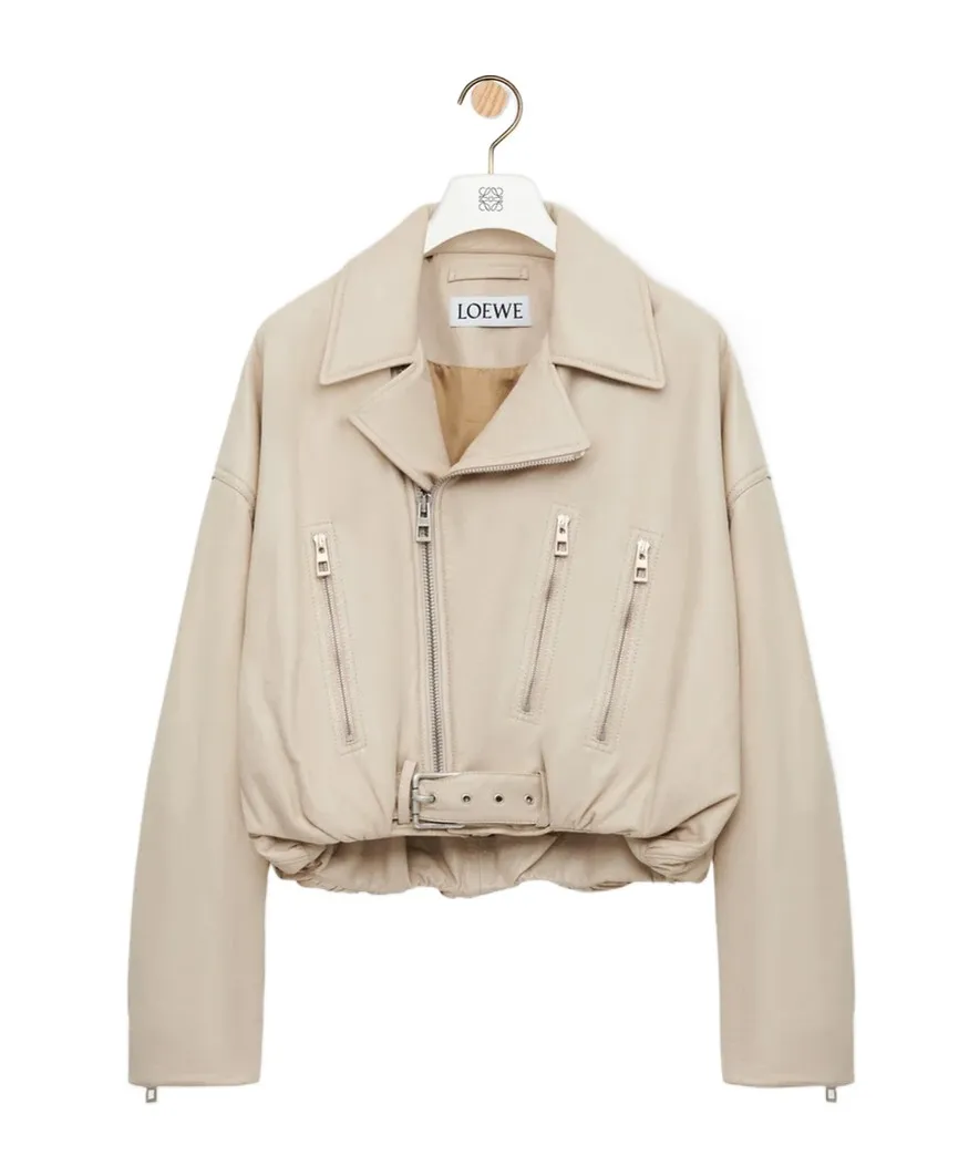 Zips Belted Biker Jacket