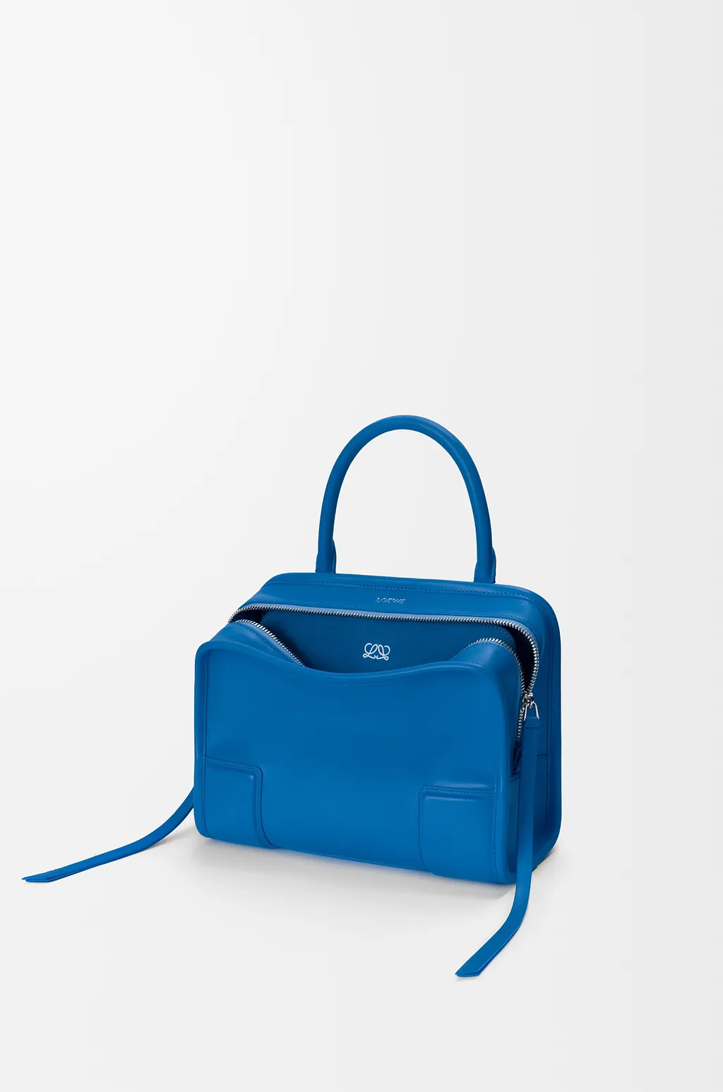Top Handle Azure Tote Bag