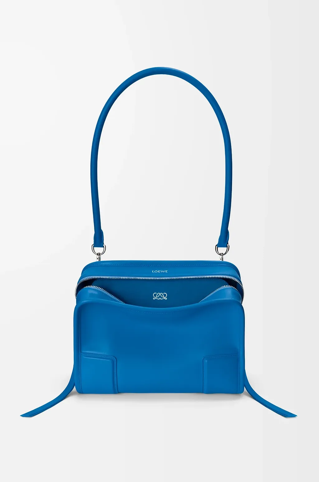 Top Handle Azure Tote Bag