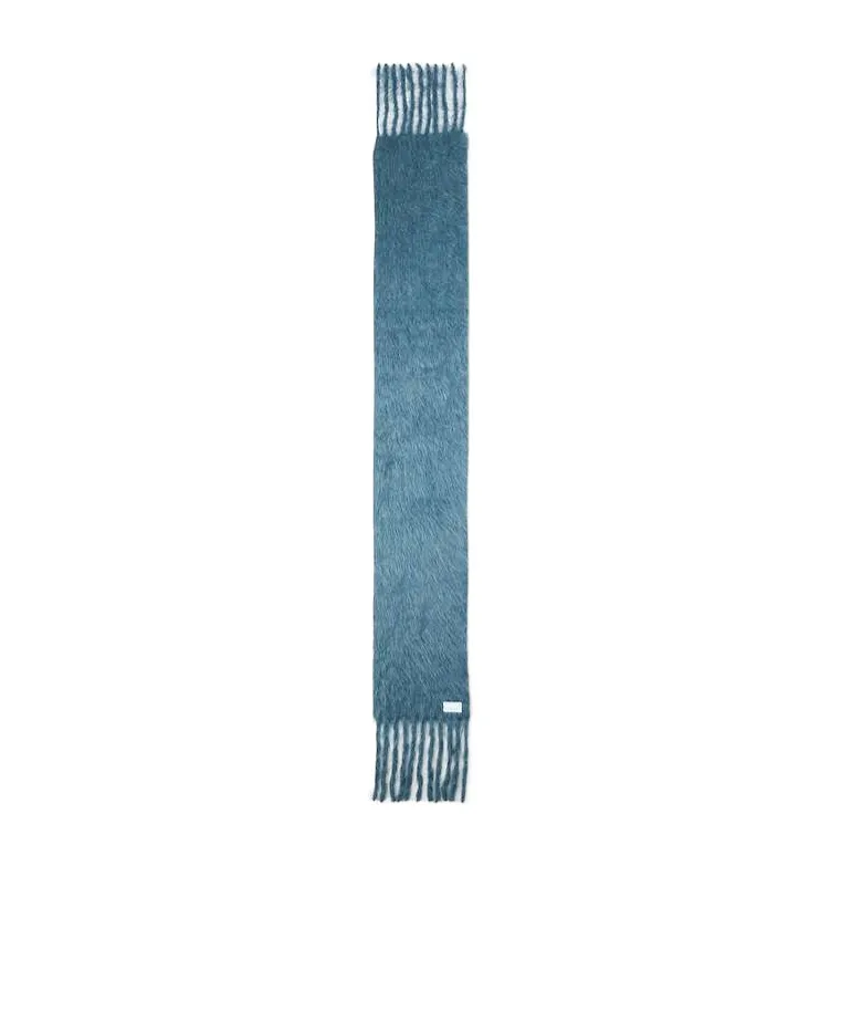 Long Fringed Scarf In Mohair