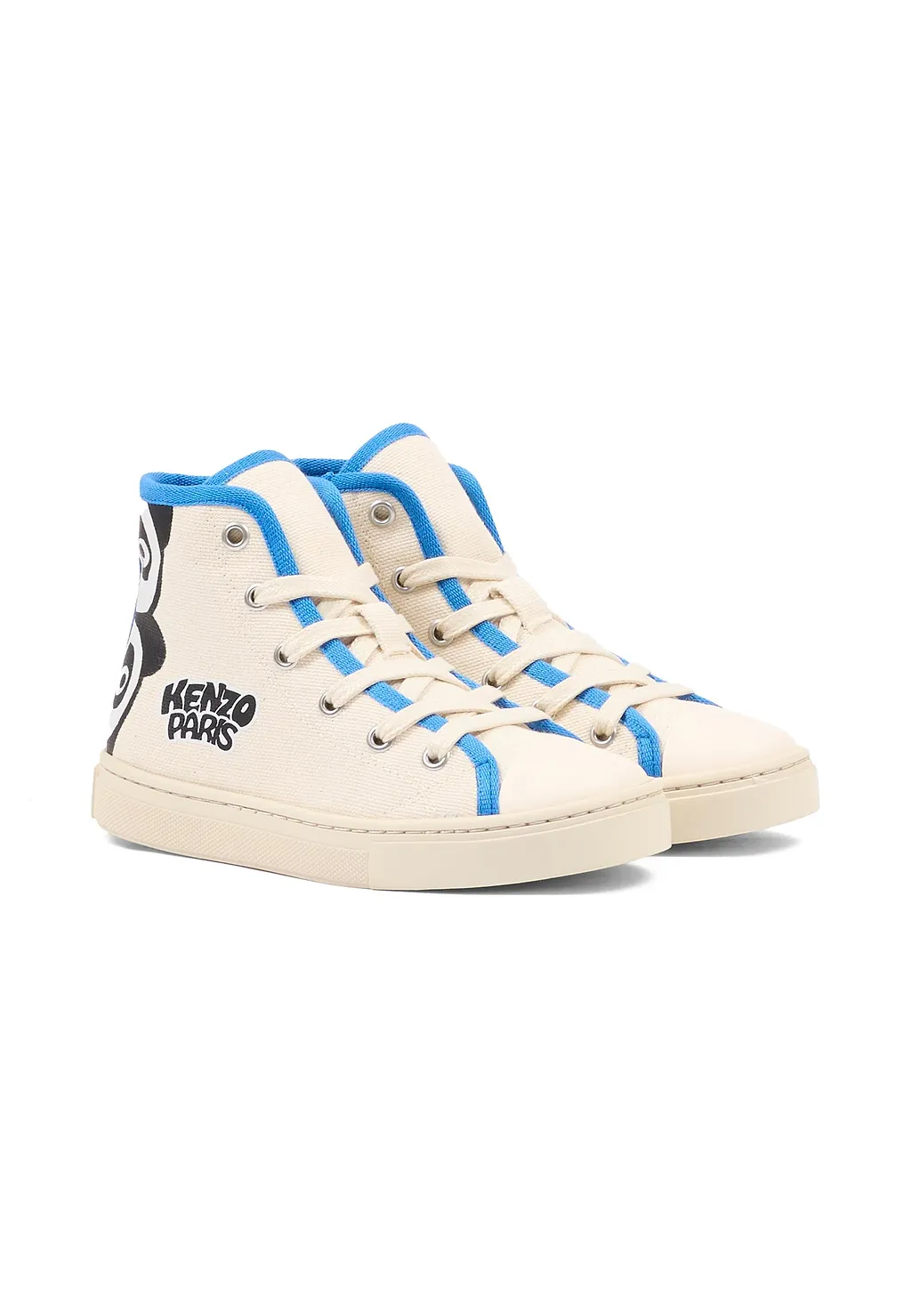 Panda-Print High-Top Sneakers