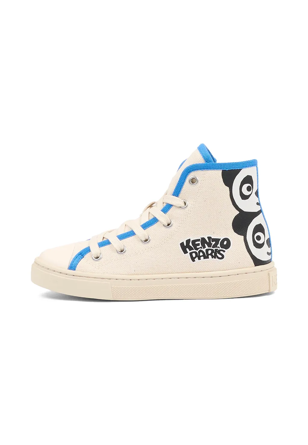 Panda-Print High-Top Sneakers