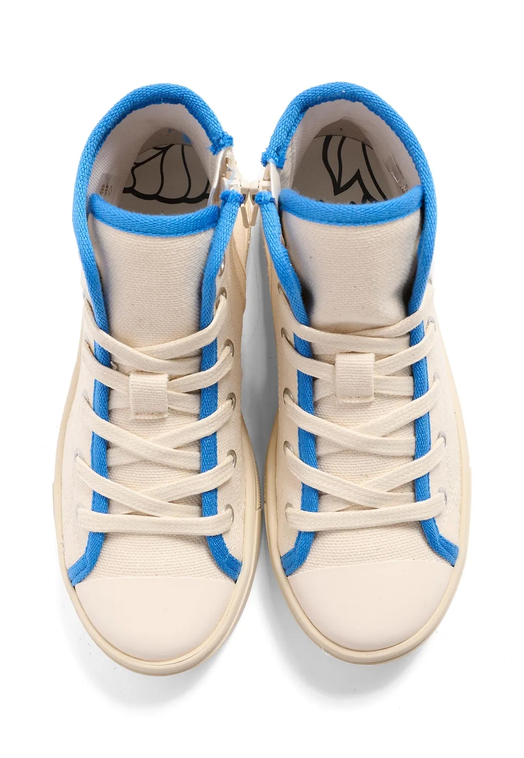 Panda-Print High-Top Sneakers
