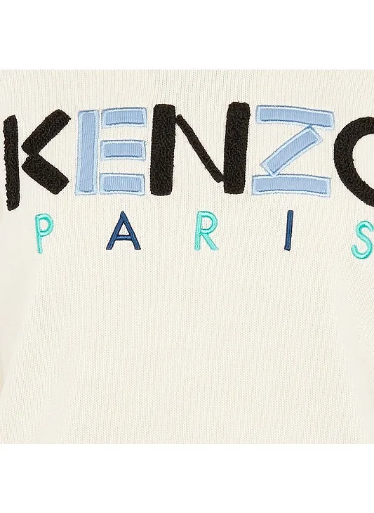 Textured-Logo Sweater