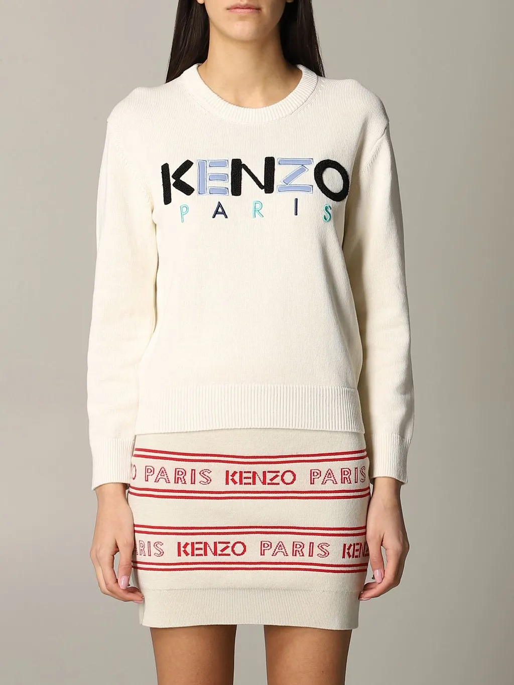 Textured-Logo Sweater
