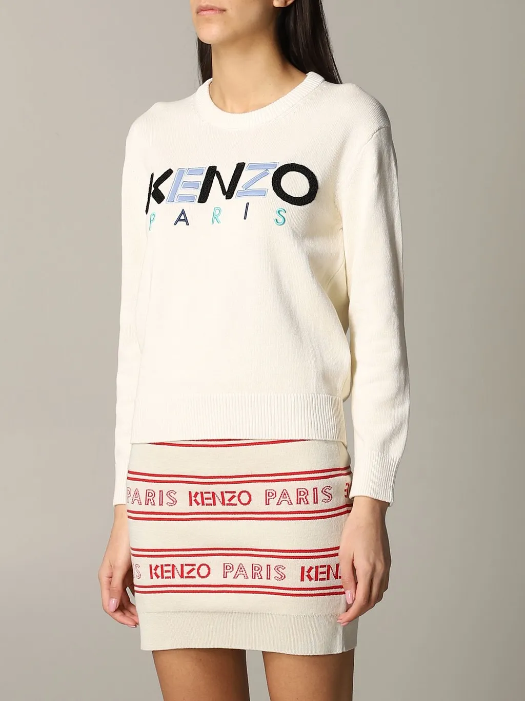 Textured-Logo Sweater