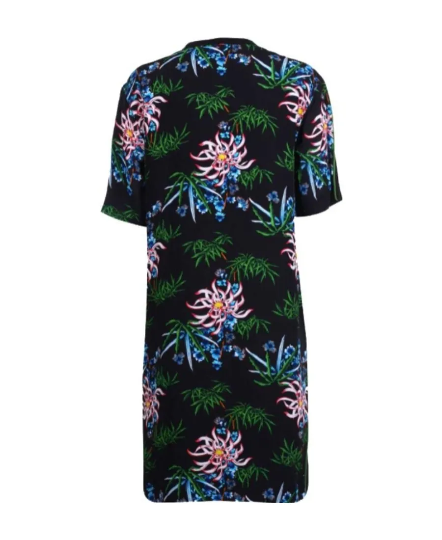 Tiger-Embroidered T-Shirt Dress