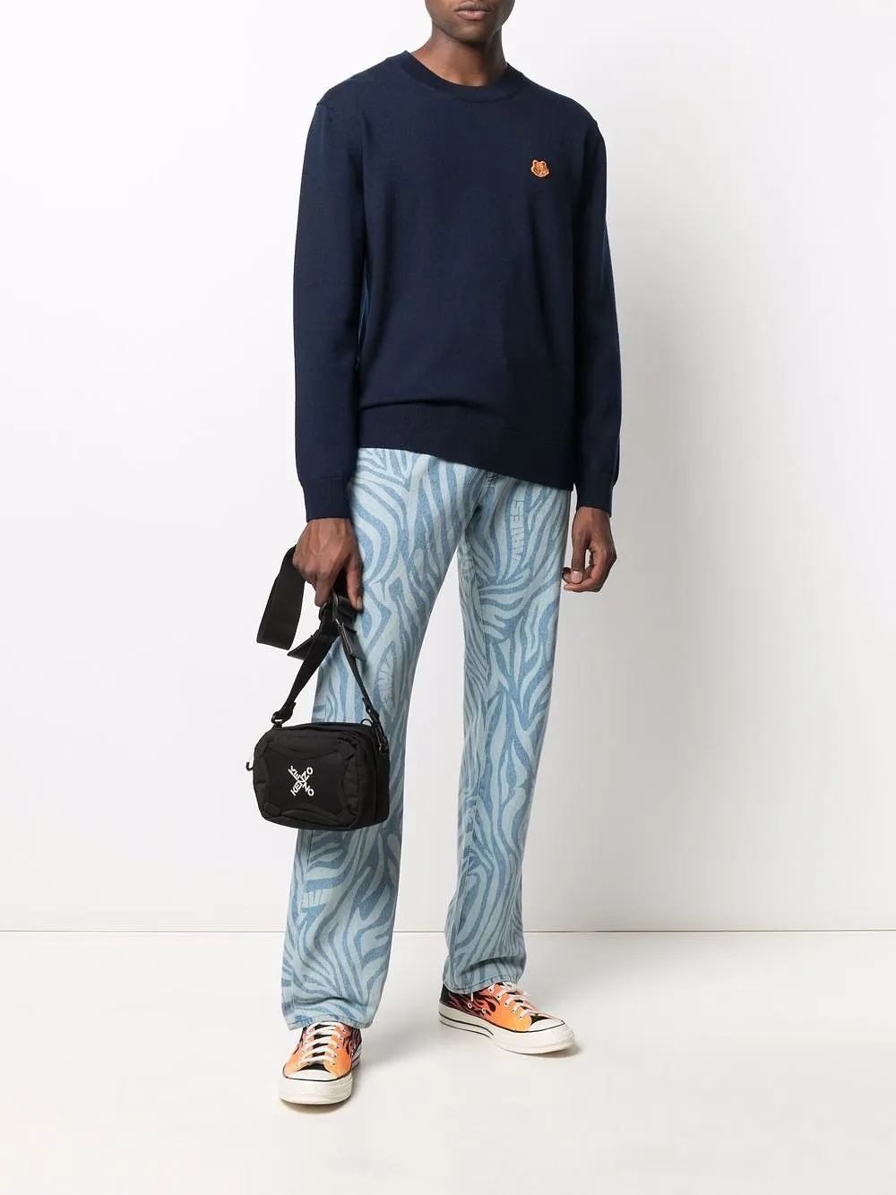 Tiger Logo-Patch Jumper