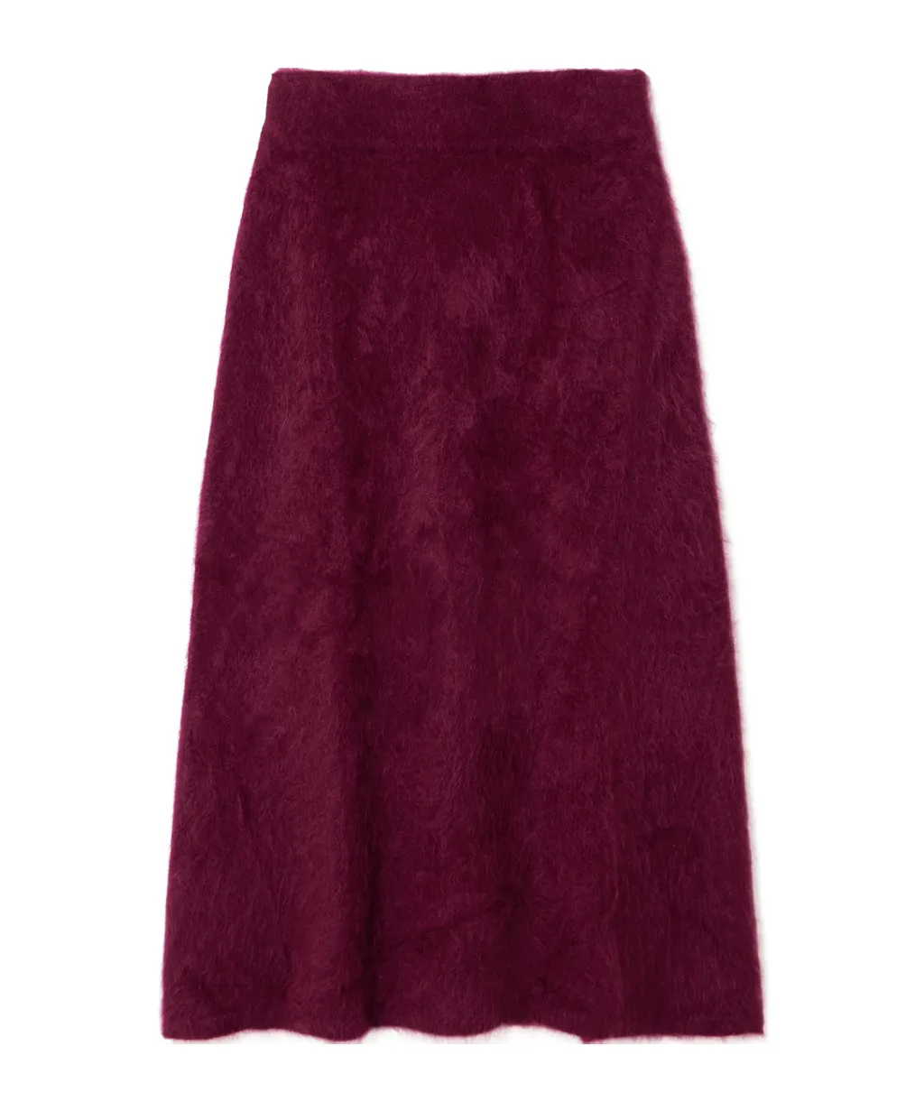 Asta Brushed-Cashmere Midi Skirt