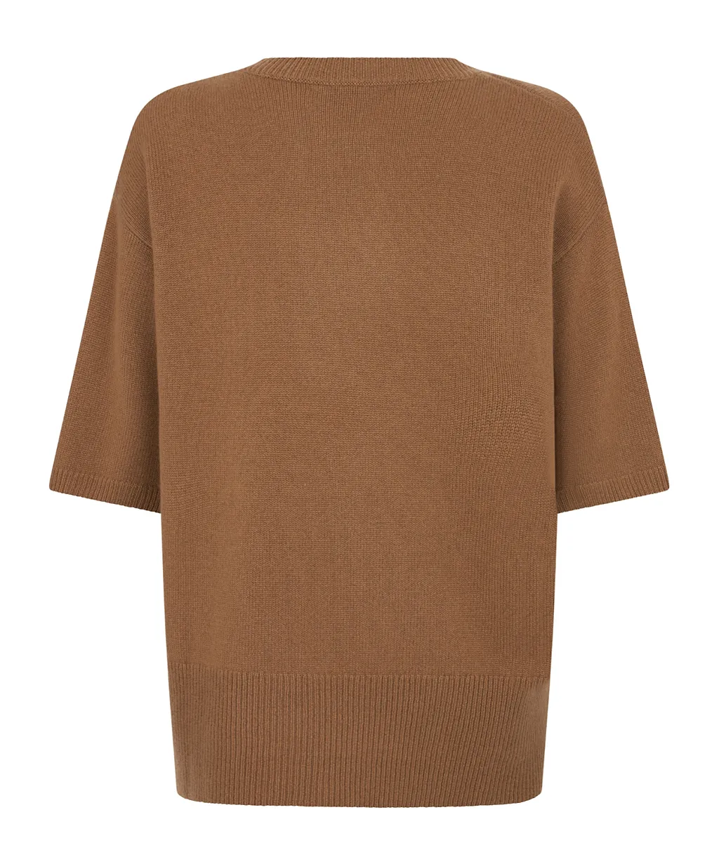 Lisa Yang Oversized Short-Sleeve Sweater